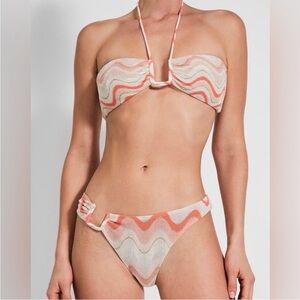 DEVON WINDSOR Bikini Set in Coral Wave